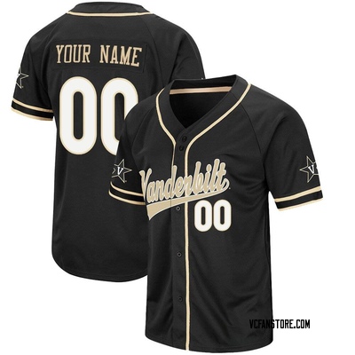 Vanderbilt Commodores Custom 2022 College Baseball Replica Black