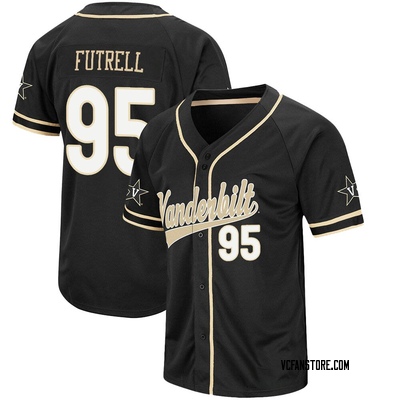 NCAA Baseball Jersey Devin Futrell Vanderbilt Commodores College Full-Button Grey #95