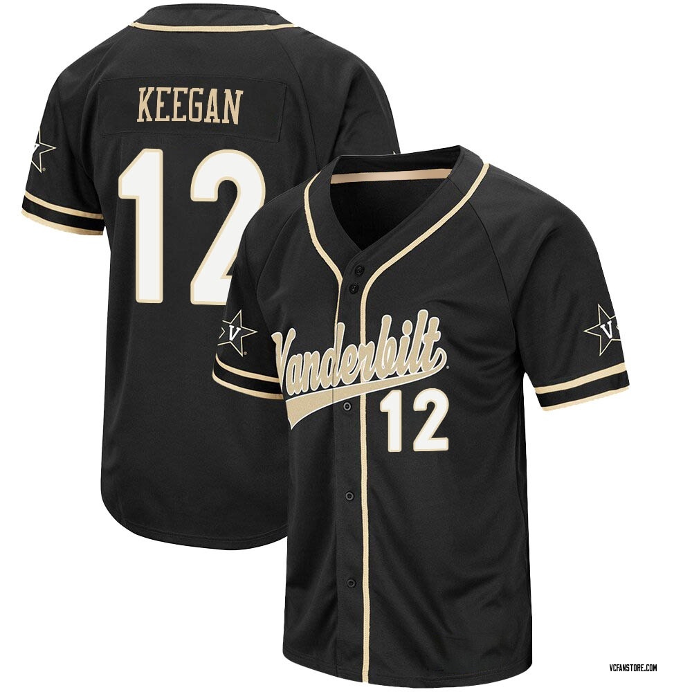 NCAA Baseball Jersey Dominic Keegan Vanderbilt Commodores College Replica Cream #12