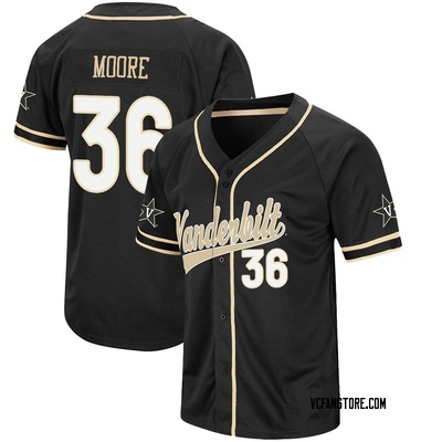 Youth Grayson Moore Vanderbilt Commodores Replica Colosseum Baseball Jersey  - Black