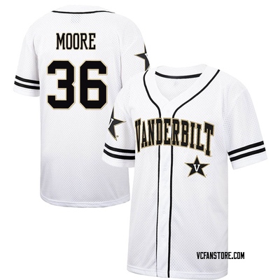 Men's Grayson Moore Vanderbilt Commodores Replica Colosseum Baseball Jersey  - Black
