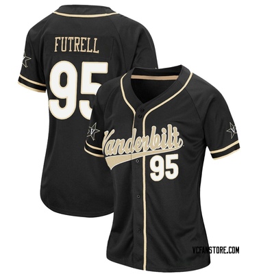 NCAA Baseball Jersey Devin Futrell Vanderbilt Commodores College Replica Black #95