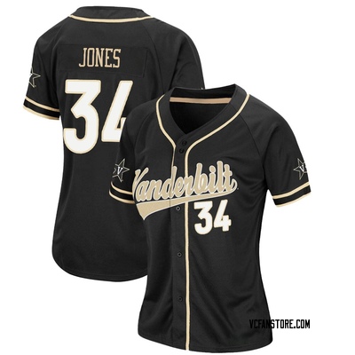 NCAA Baseball Jersey Spencer Jones Vanderbilt Commodores College Grey Alumni #34