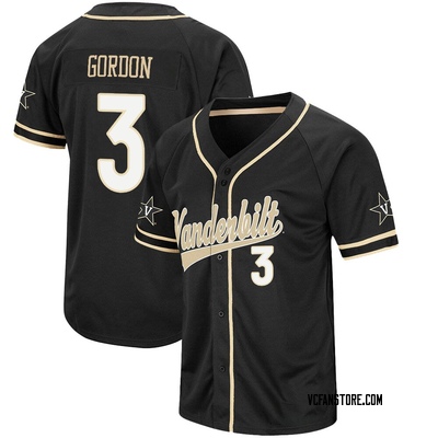 Men's Colosseum Black Vanderbilt Commodores Free Spirited Mesh Button-Up  Baseball Jersey
