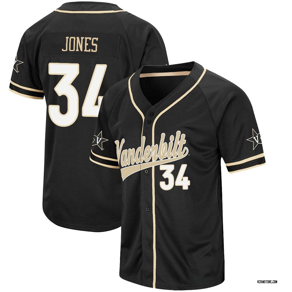 Youth Spencer Jones Vanderbilt Commodores Replica Colosseum Free Spirited  Baseball Jersey - White/Black